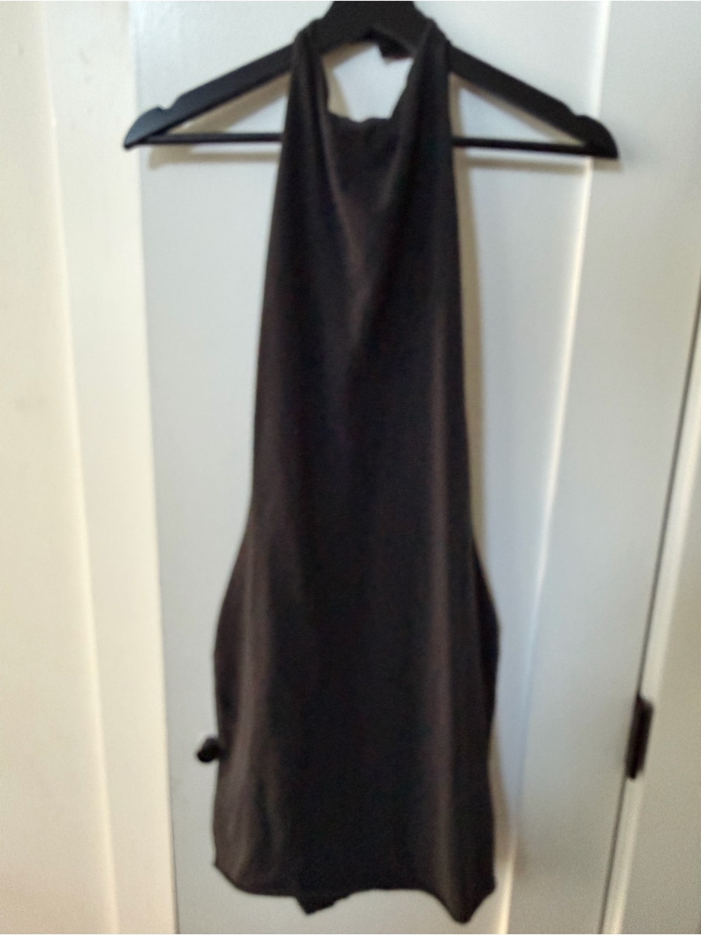 Skims Bodycon Black Halter Dress